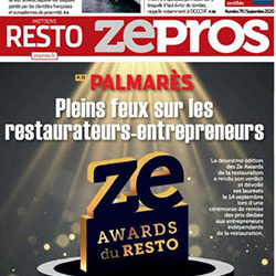 Resto France Experts présent  à ZE AWARDS DU RESTO – 14 septembre 2020 à Paris